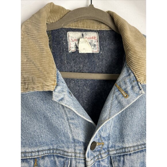 Vintage Lee Denim Jacket Storm Rider Corduroy Collar Made In USA SIZE XL - Picture 9 of 16